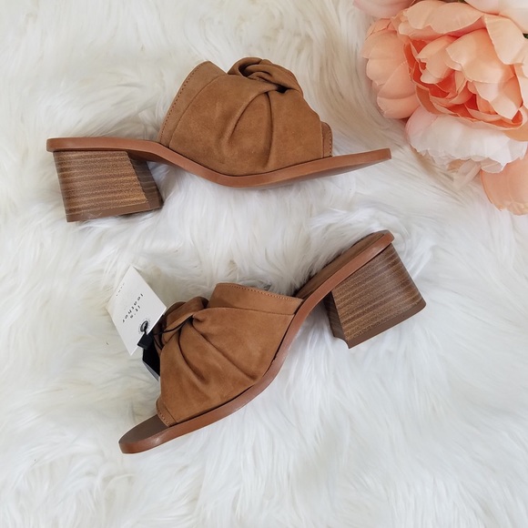 NWT ZARA KNOTTED SLINGBACK HIGH HEEL LEATHER SHOES - Picture 2 of 6